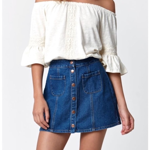 Bullhead Dresses & Skirts - Pacsun Bullhead Denim Skirt